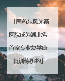 国药东风茅箭医院成为湖北省首家专业复学康复训练机构