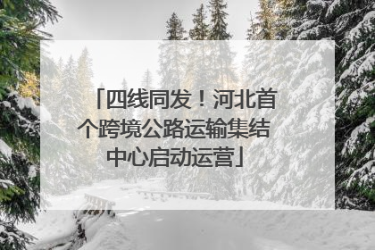 四线同发！河北首个跨境公路运输集结中心启动运营