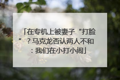 在专机上被妻子“打脸”？马克龙否认两人不和：我们在小打小闹