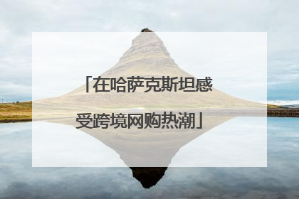 在哈萨克斯坦感受跨境网购热潮