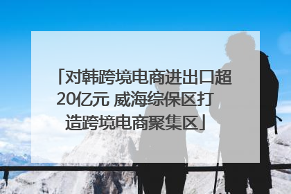对韩跨境电商进出口超20亿元 威海综保区打造跨境电商聚集区