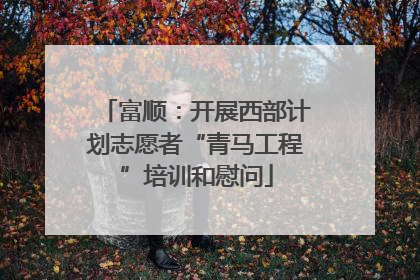 富顺：开展西部计划志愿者“青马工程”培训和慰问