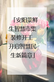 安阳菜鲜生智慧市集装修开工 开启智慧民生新篇章