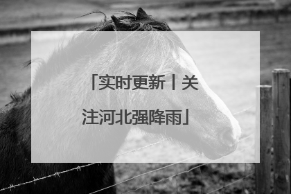 实时更新丨关注河北强降雨
