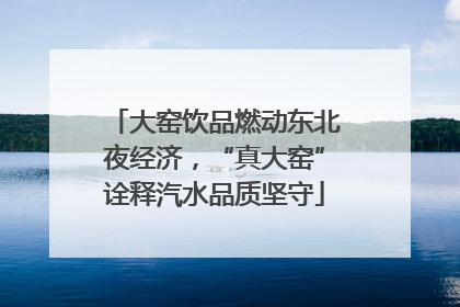 大窑饮品燃动东北夜经济，“真大窑”诠释汽水品质坚守