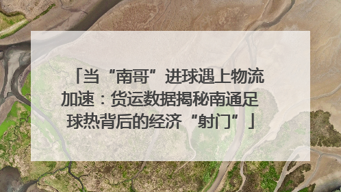 当“南哥”进球遇上物流加速：货运数据揭秘南通足球热背后的经济“射门”