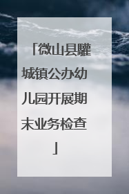 微山县驩城镇公办幼儿园开展期末业务检查