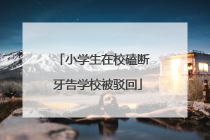 小学生在校磕断牙告学校被驳回