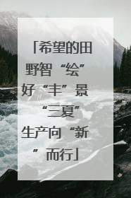 希望的田野智“绘”好“丰”景 “三夏”生产向“新”而行