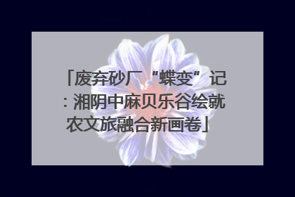 废弃砂厂“蝶变”记：湘阴中麻贝乐谷绘就农文旅融合新画卷