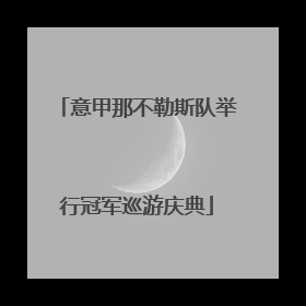 意甲那不勒斯队举行冠军巡游庆典