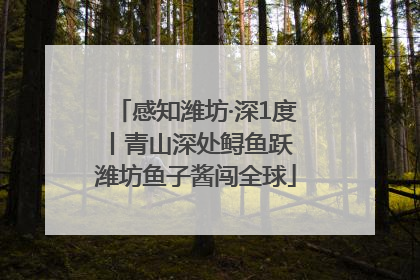感知潍坊·深1度丨青山深处鲟鱼跃 潍坊鱼子酱闯全球