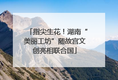 指尖生花！湖南“美丽工坊”随故宫文创亮相联合国