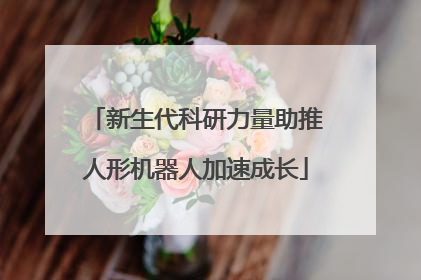 新生代科研力量助推人形机器人加速成长