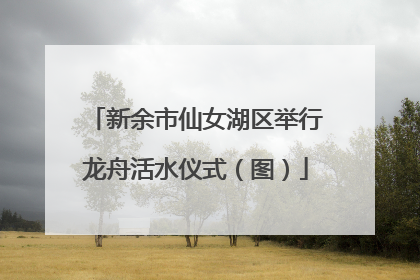 新余市仙女湖区举行龙舟活水仪式（图）