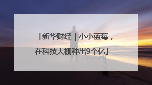 新华财经｜小小蓝莓，在科技大棚种出9个亿