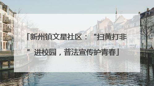 新州镇文星社区：“扫黄打非”进校园，普法宣传护青春