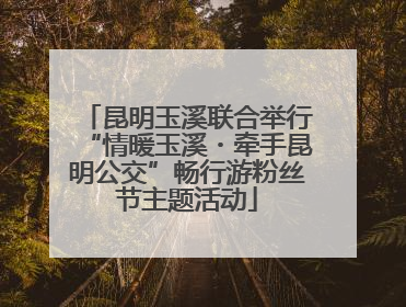 昆明玉溪联合举行“情暖玉溪・牵手昆明公交”畅行游粉丝节主题活动