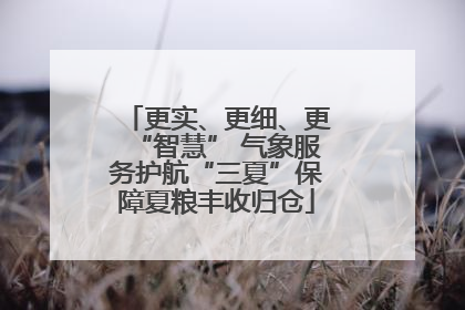 更实、更细、更“智慧” 气象服务护航“三夏”保障夏粮丰收归仓