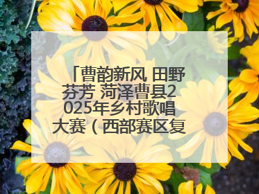 曹韵新风 田野芬芳 菏泽曹县2025年乡村歌唱大赛（西部赛区复赛）举行