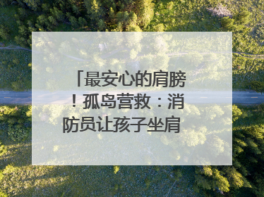 最安心的肩膀！孤岛营救：消防员让孩子坐肩头，在齐腰洪水里稳如泰山