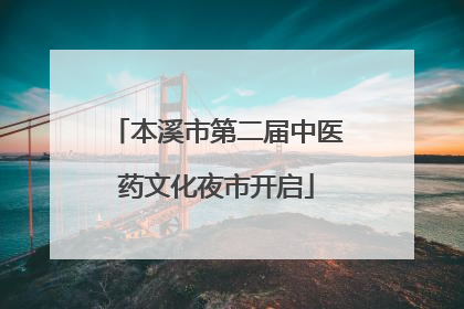 本溪市第二届中医药文化夜市开启