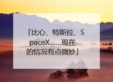 比心、特斯拉、SpaceX……现在的情况有点微妙