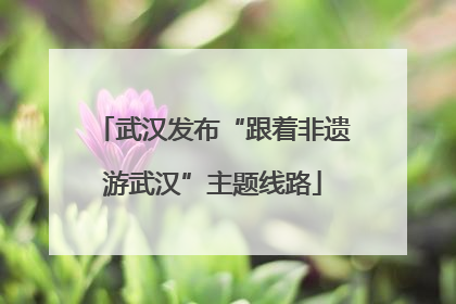 武汉发布“跟着非遗游武汉”主题线路