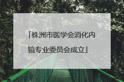 株洲市医学会消化内镜专业委员会成立