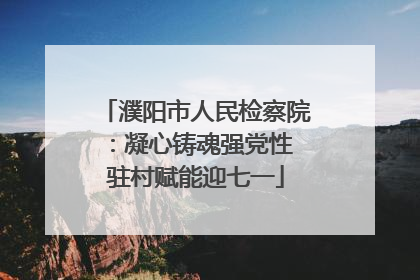 濮阳市人民检察院：凝心铸魂强党性 驻村赋能迎七一