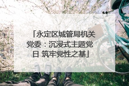 永定区城管局机关党委：沉浸式主题党日 筑牢党性之基