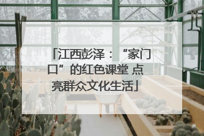 江西彭泽：“家门口”的红色课堂 点亮群众文化生活