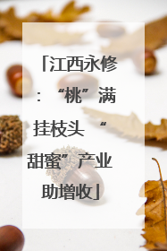 江西永修：“桃”满挂枝头 “甜蜜”产业助增收