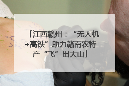 江西赣州：“无人机+高铁”助力赣南农特产“飞”出大山
