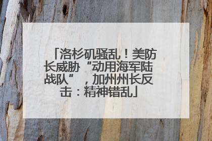 洛杉矶骚乱！美防长威胁“动用海军陆战队”，加州州长反击：精神错乱