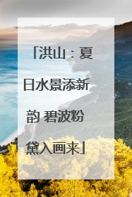 洪山：夏日水景添新韵 碧波粉黛入画来