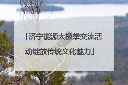 济宁能源太极拳交流活动绽放传统文化魅力