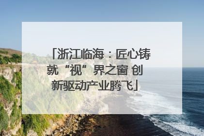 浙江临海：匠心铸就“视”界之窗 创新驱动产业腾飞