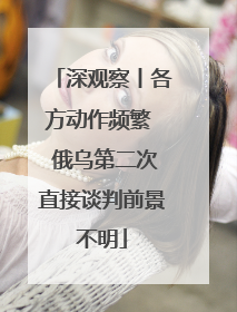 深观察丨各方动作频繁  俄乌第二次直接谈判前景不明
