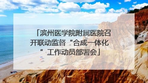滨州医学院附属医院召开联动监督“合成一体化”工作动员部署会