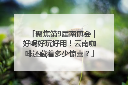 聚焦第9届南博会｜好喝好玩好用！云南咖啡还藏着多少惊喜？