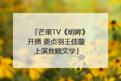 芒果TV《明眸》开播 姜贞羽王佳璇上演救赎文学