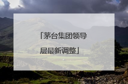 茅台集团领导层最新调整