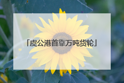 虞公港首靠万吨货轮