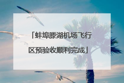 蚌埠滕湖机场飞行区预验收顺利完成