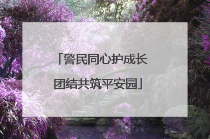 警民同心护成长 团结共筑平安园