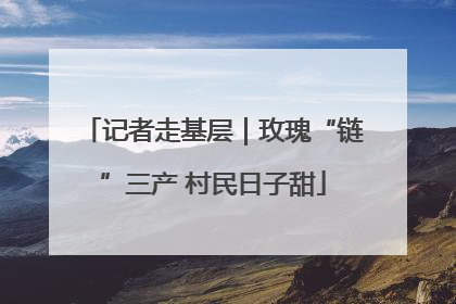 记者走基层｜玫瑰“链”三产 村民日子甜