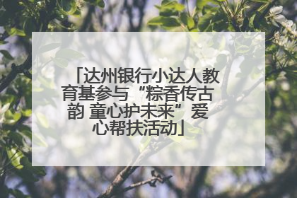 达州银行小达人教育基参与“粽香传古韵 童心护未来”爱心帮扶活动