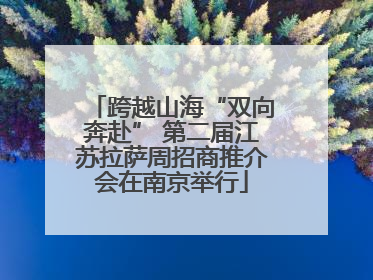 跨越山海“双向奔赴” 第二届江苏拉萨周招商推介会在南京举行