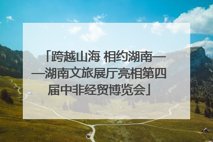 跨越山海 相约湖南——湖南文旅展厅亮相第四届中非经贸博览会